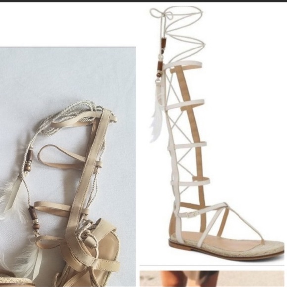 aldo gladiator sandals knee high